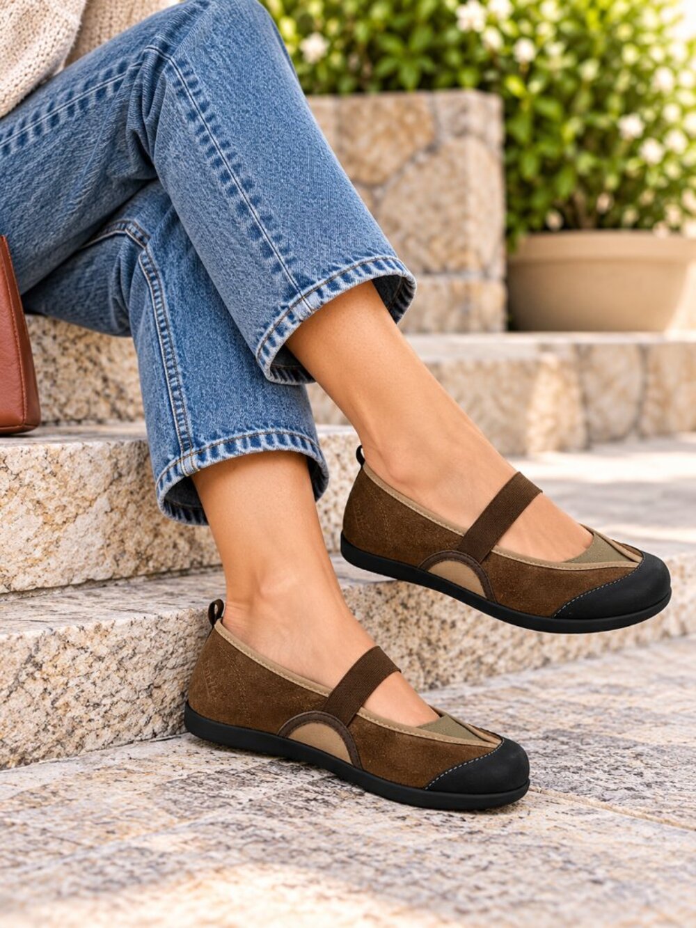 Earth Intrigue Mary Jane Shoes in Kalso Moss Sz 8.5B
